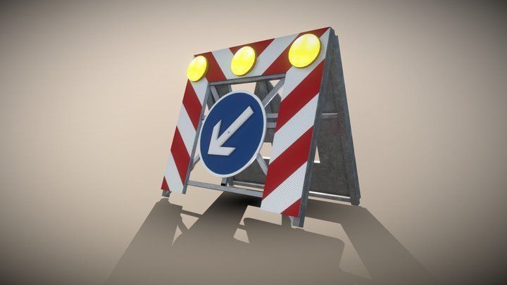 Road Barriers - Simple Version 3D Model Collection_7