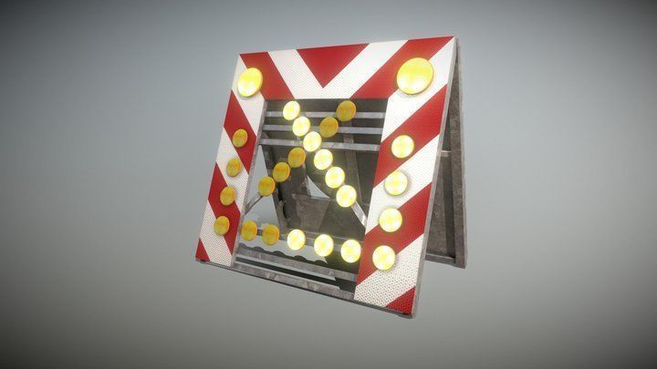 Road Barriers - Simple Version 3D Model Collection_33