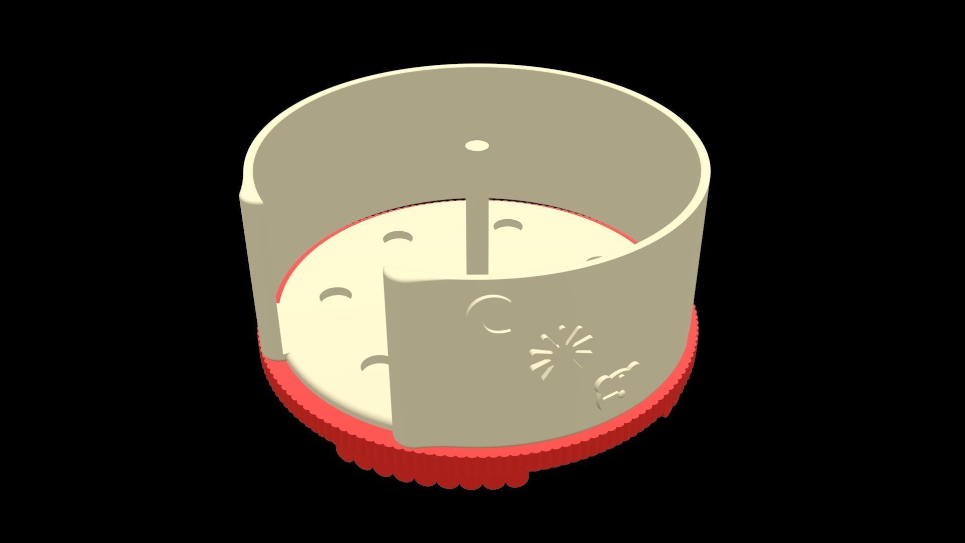 PillBox with seperated compartments for 7 Days  3D print model_4
