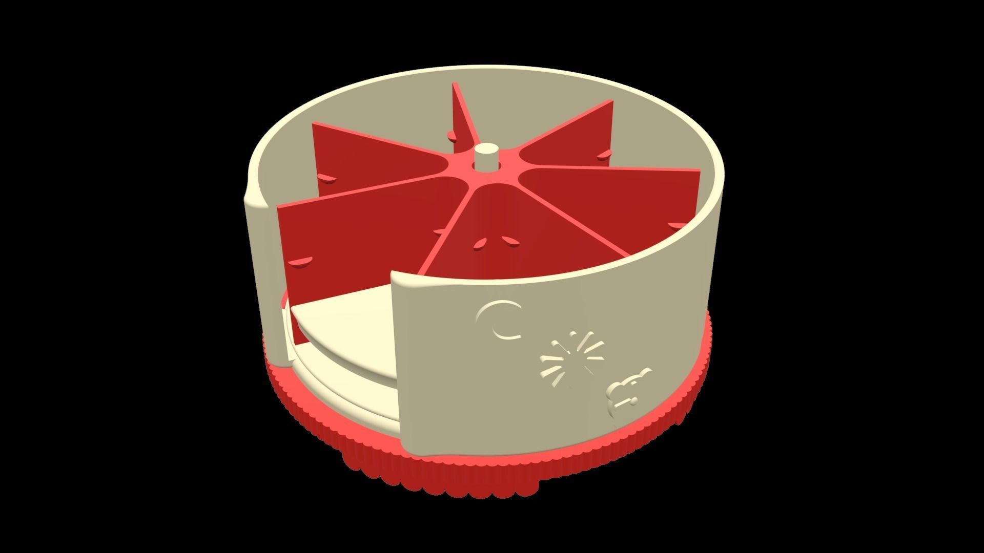 PillBox with seperated compartments for 7 Days  3D print model_11