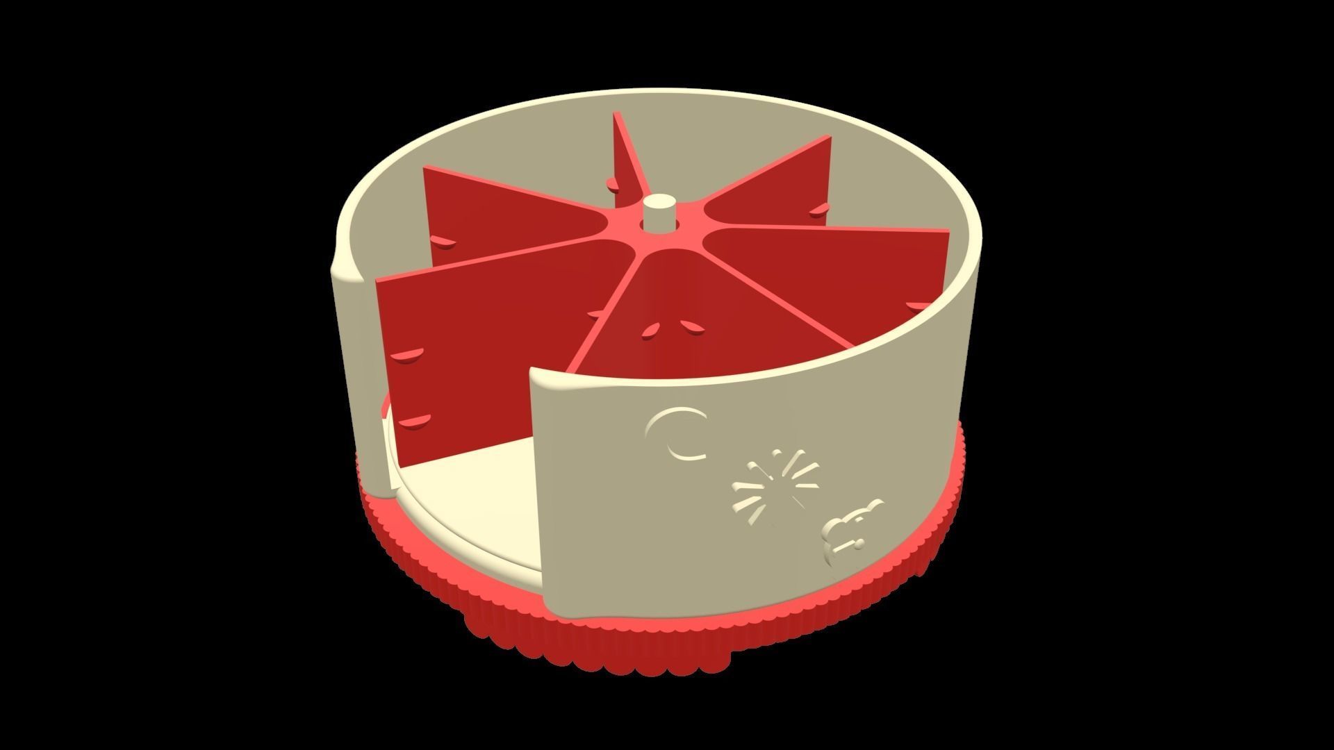 PillBox with seperated compartments for 7 Days  3D print model_6