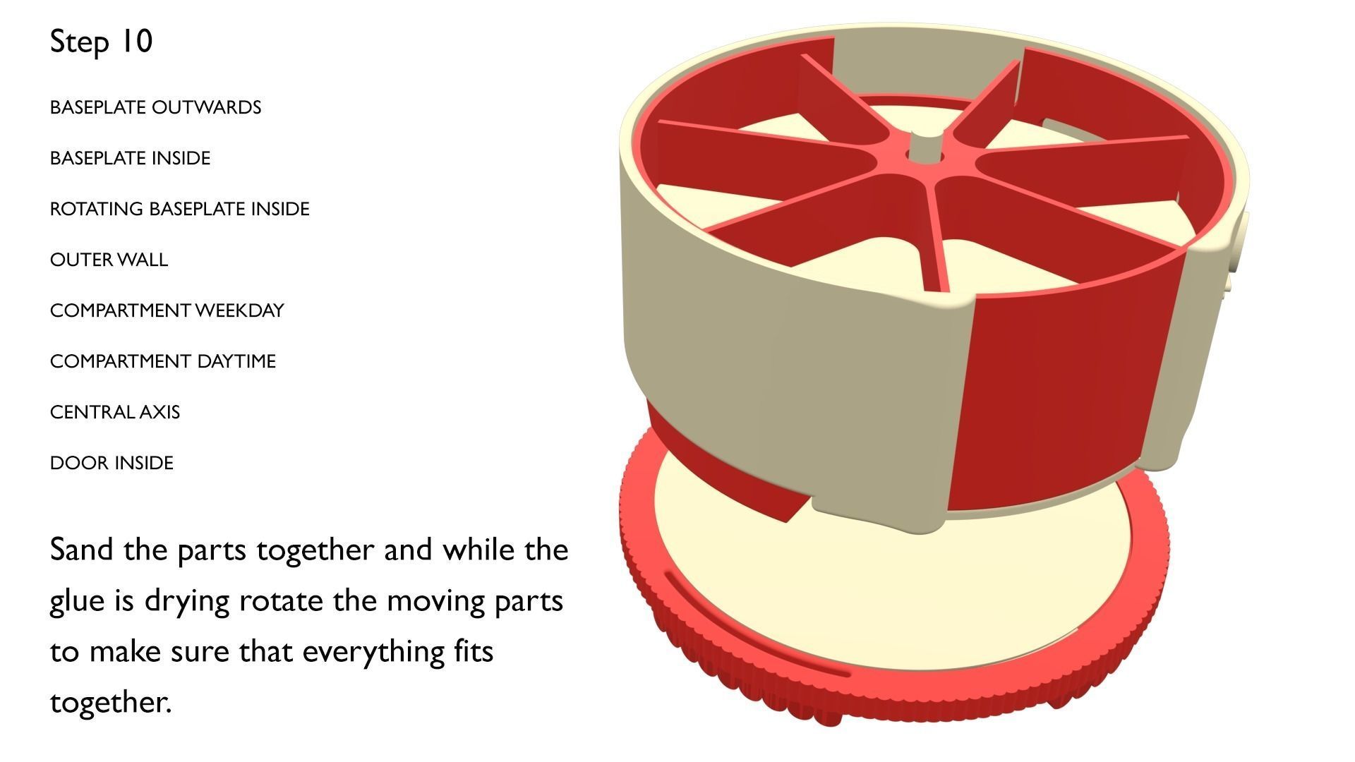 PillBox with seperated compartments for 7 Days  3D print model_33