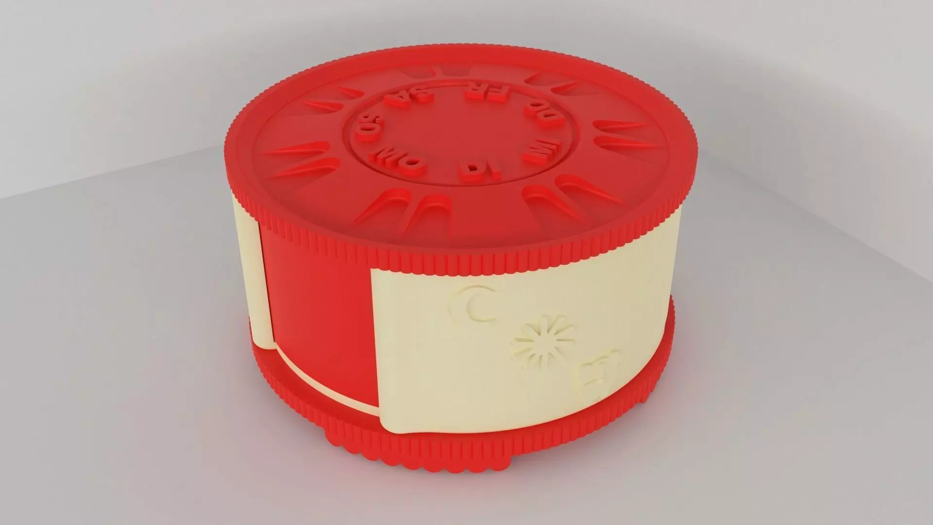PillBox with seperated compartments for 7 Days  3D print model_0