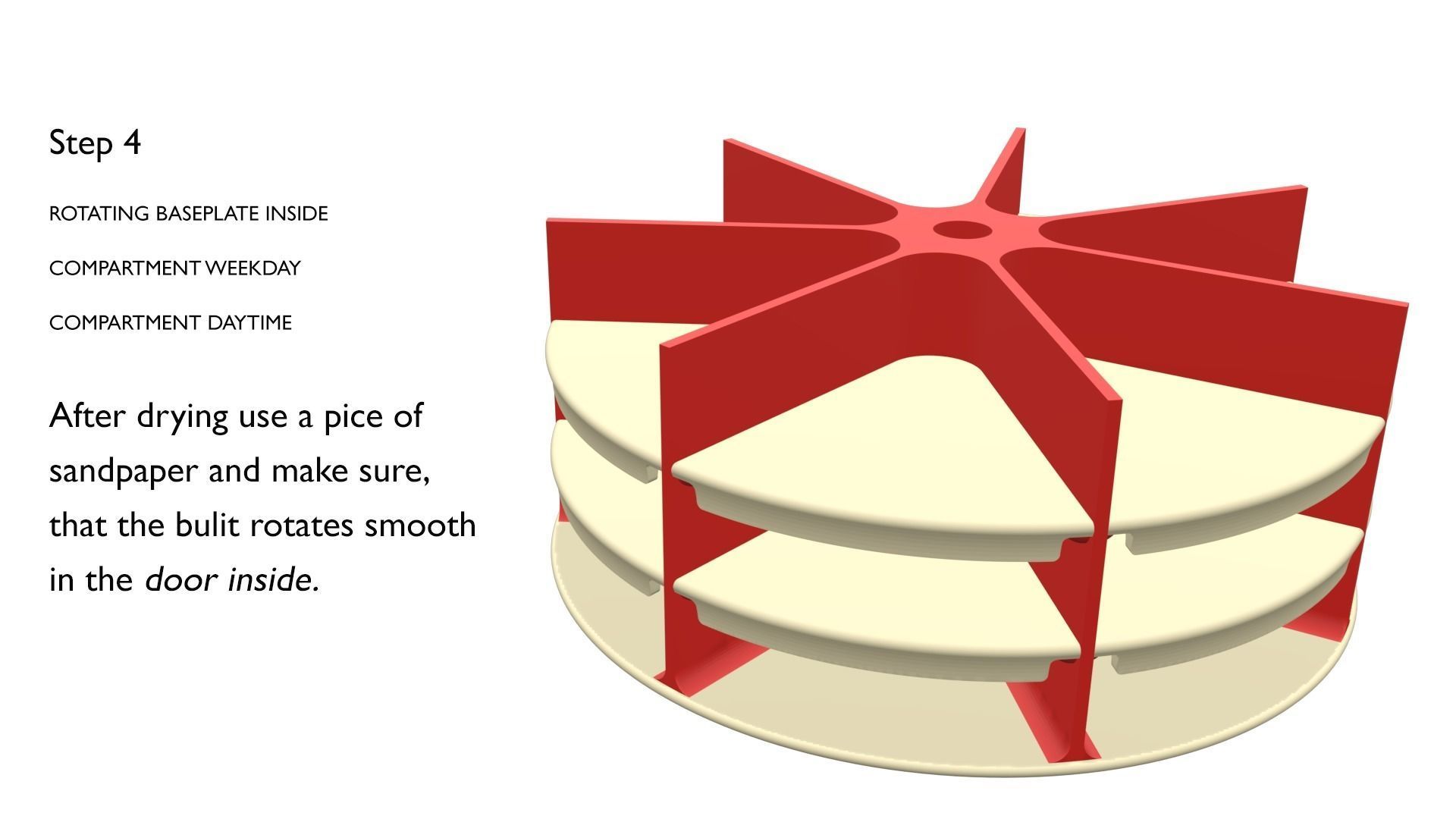 PillBox with seperated compartments for 7 Days  3D print model_27