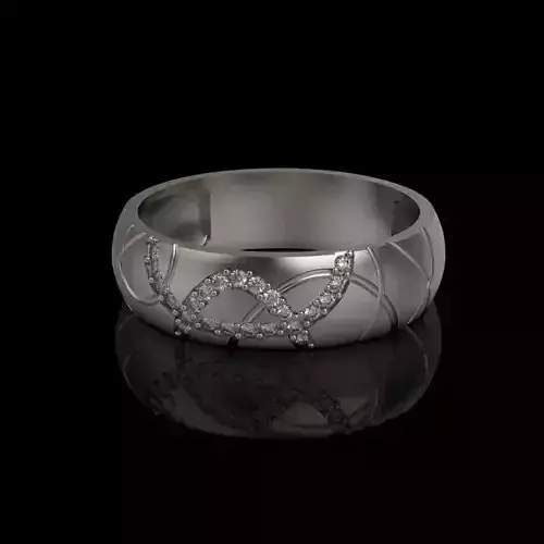 Diamond engagement ring design 3dm stl 3D print model