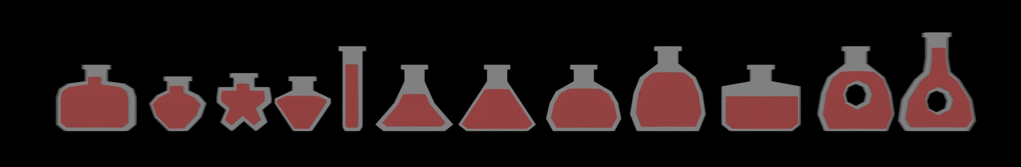 Low-Poly Potion Pack Low-poly 3D model_3