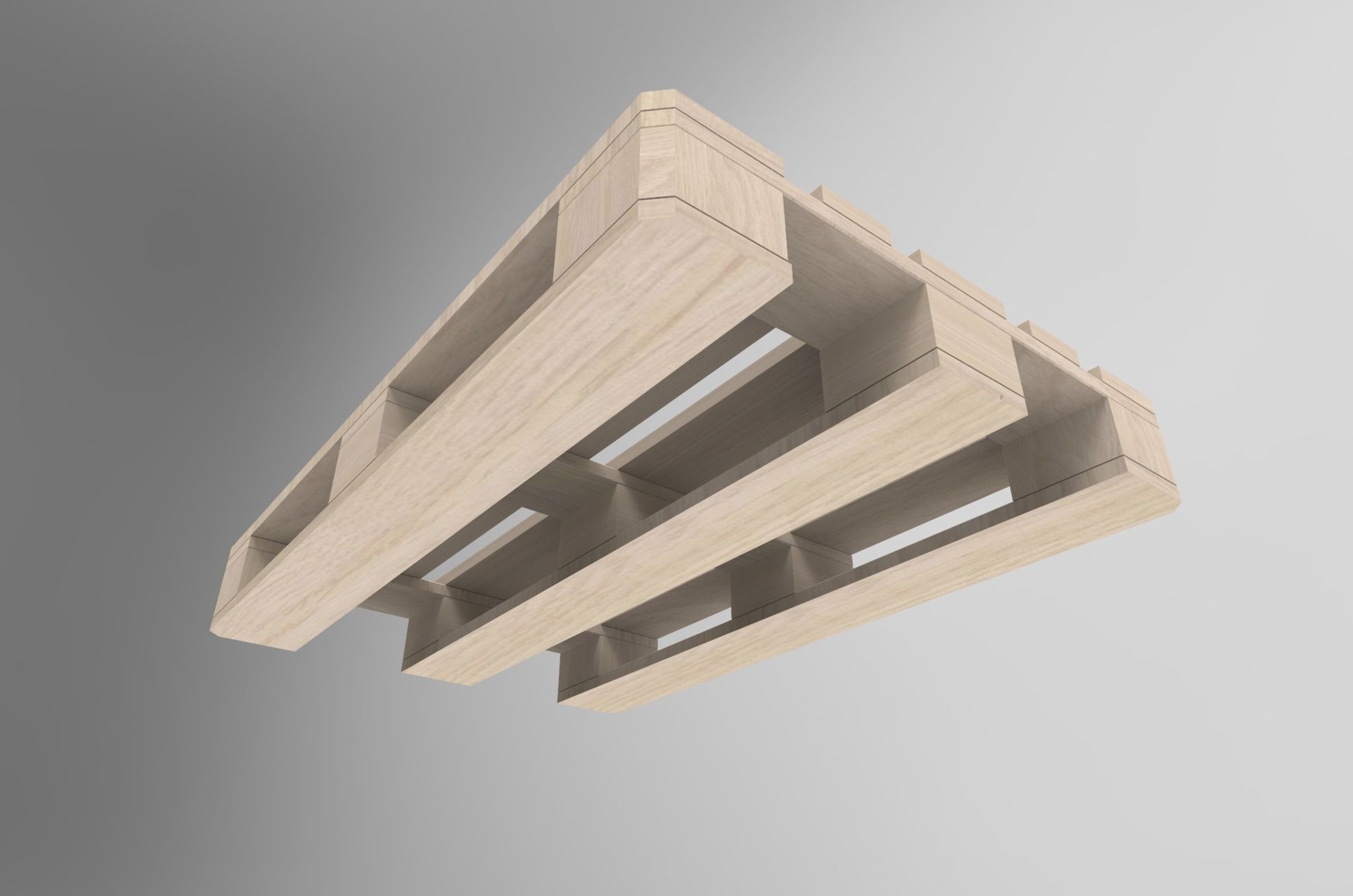 Euro Pallet 3D model_4