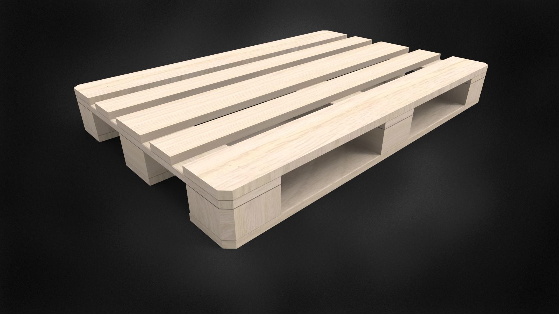 Euro Pallet 3D model_9