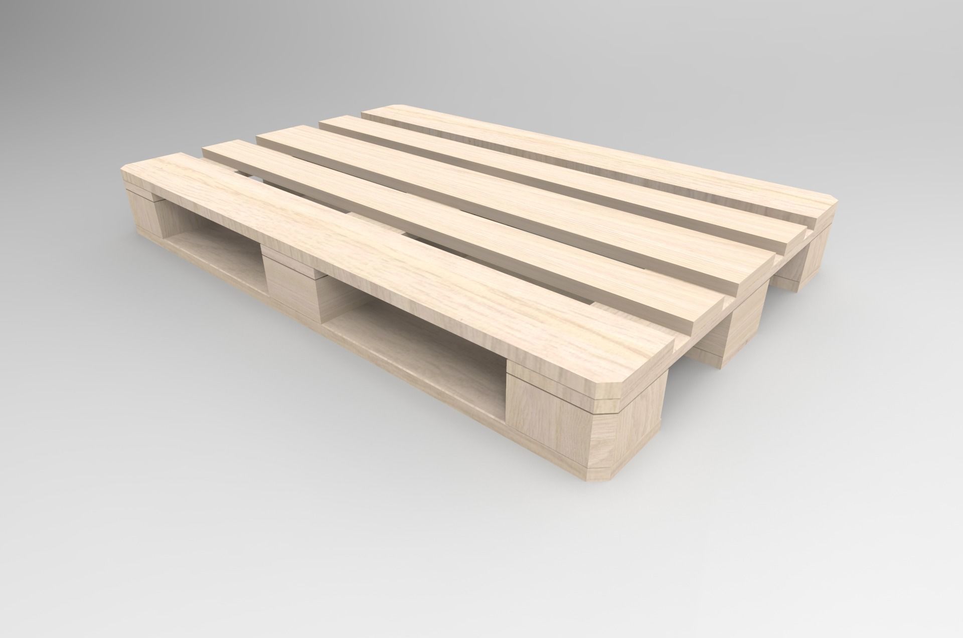 Euro Pallet 3D model_3