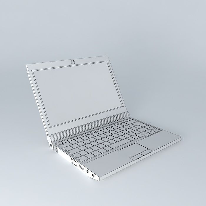 Toshiba NB Series Netbook Free 3D model_3