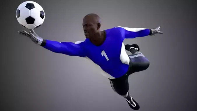 African Football Soccer GoalKeeper