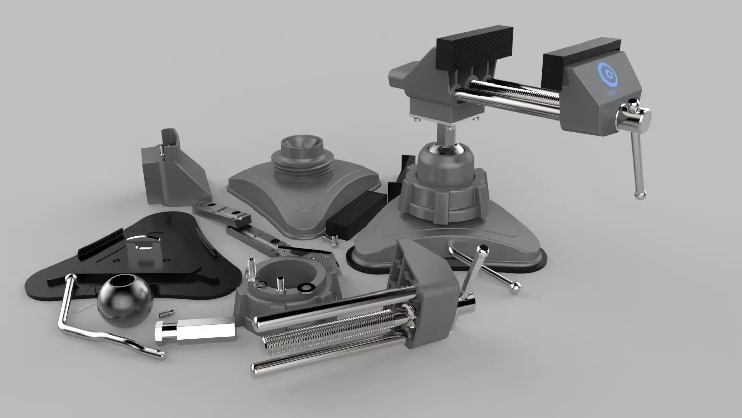 Portable Vice 3D model_0