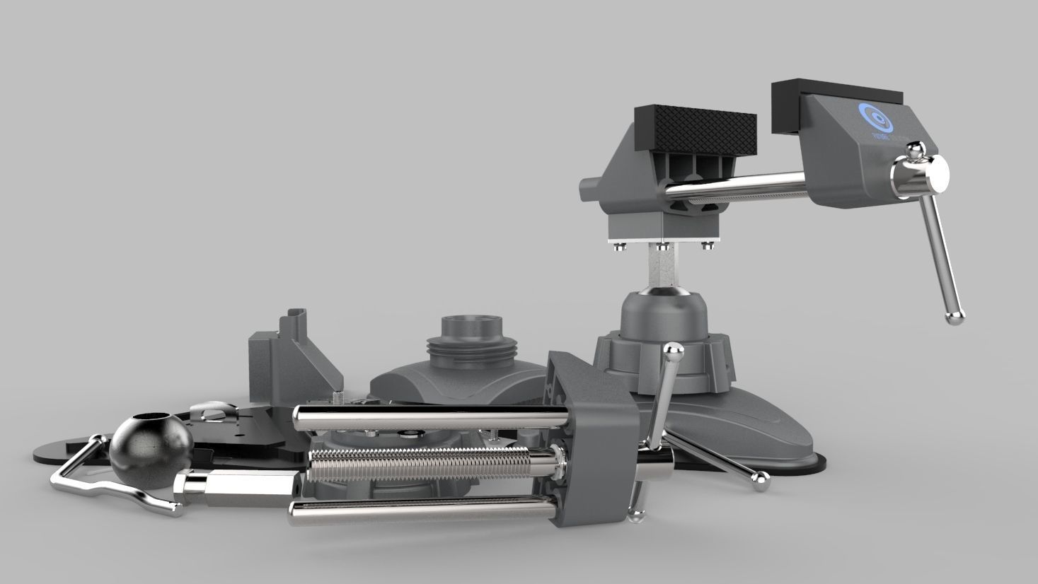 Portable Vice 3D model_3