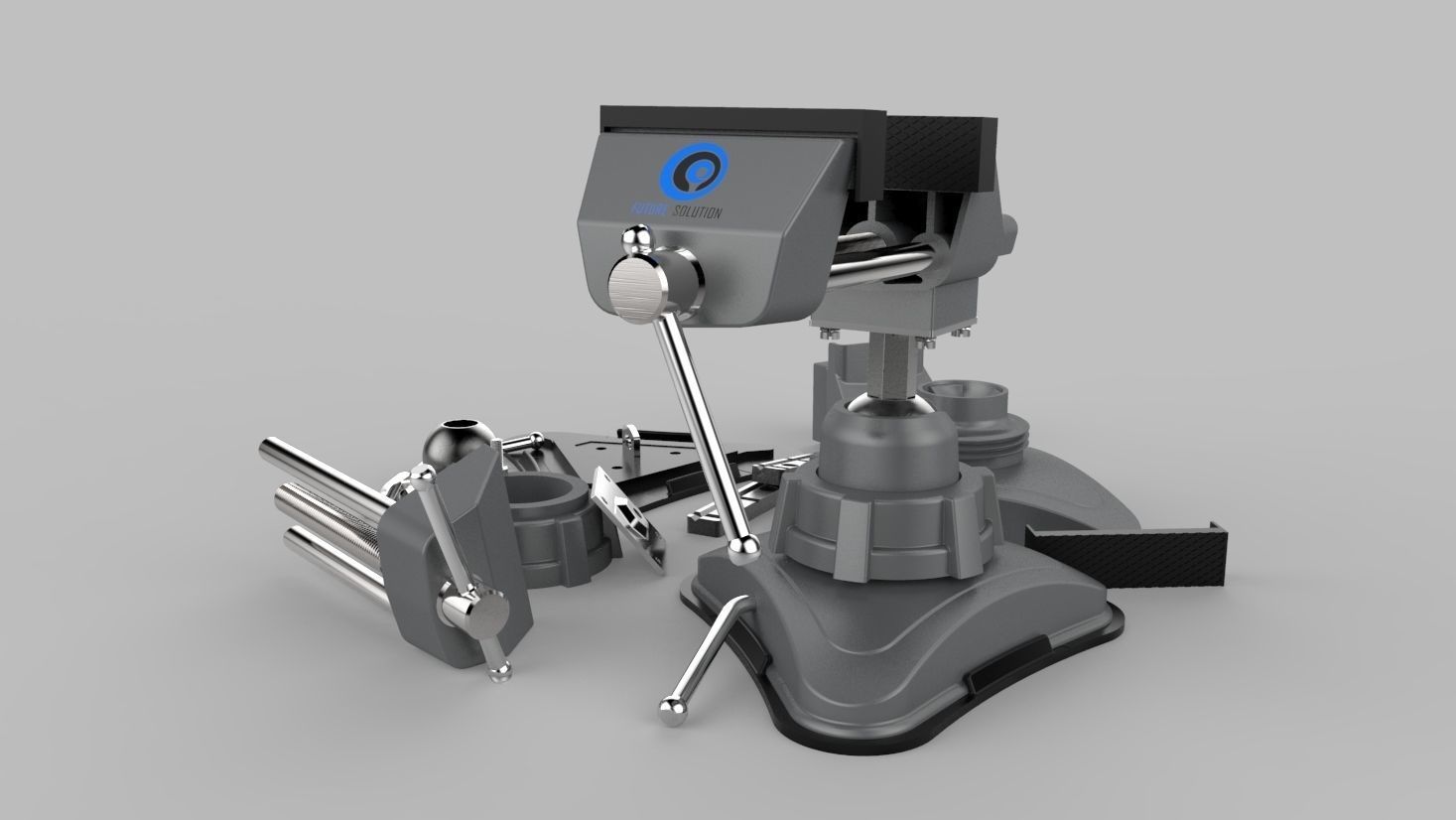 Portable Vice 3D model_2