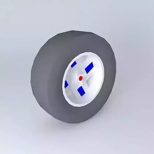 My first off road wheel and tire Free 3D model