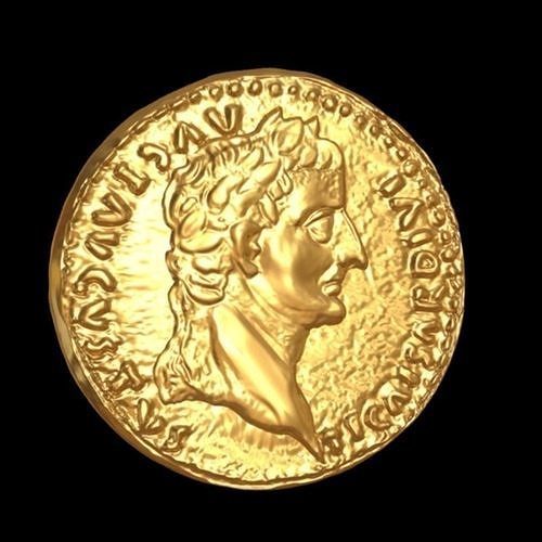 Old Rome Coin-3d print model one mesh 3D print model