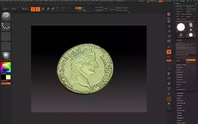 Old Rome Coin-3d print model 3D print model