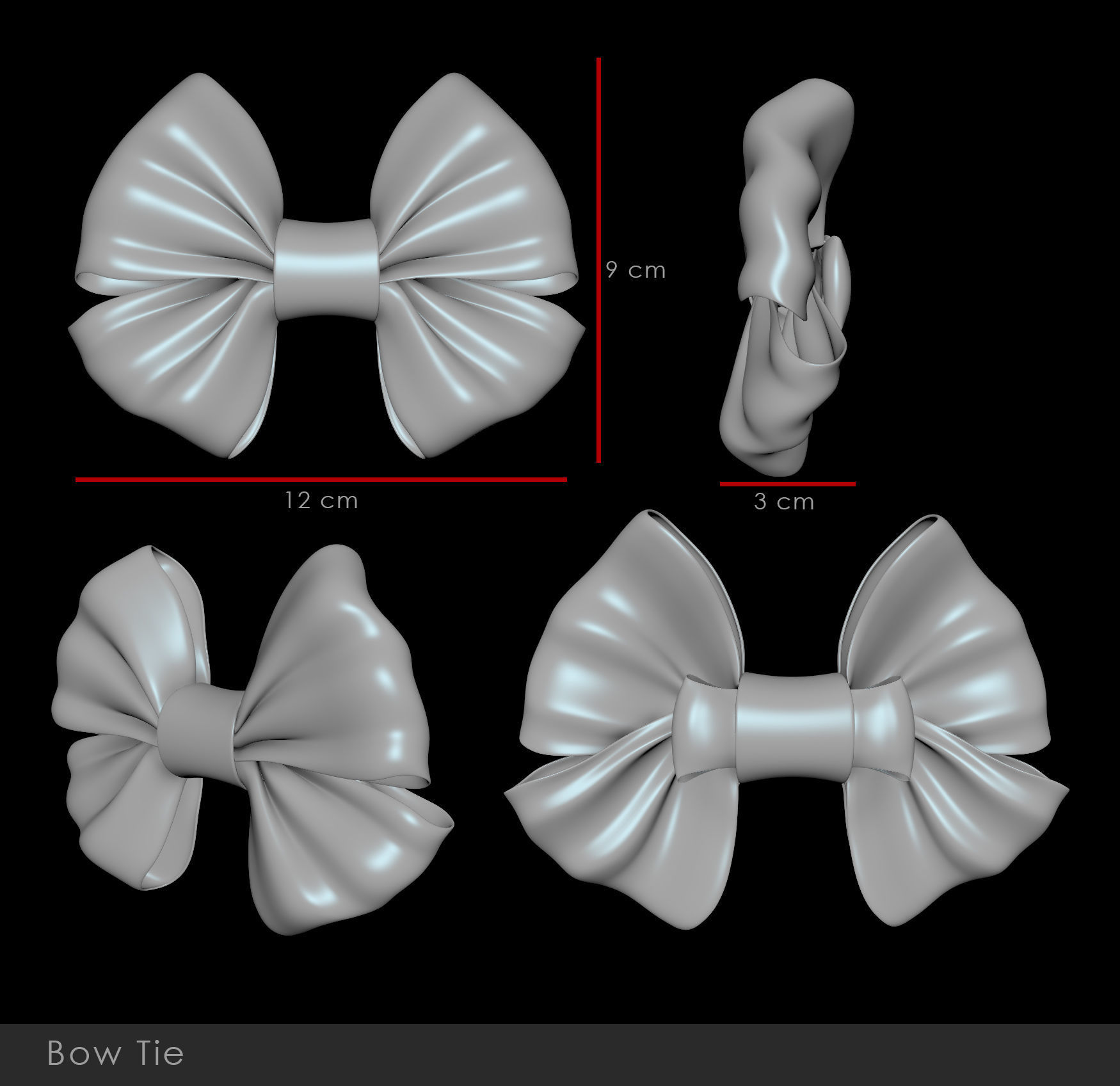 Bow Tie 01- 3D print model_1