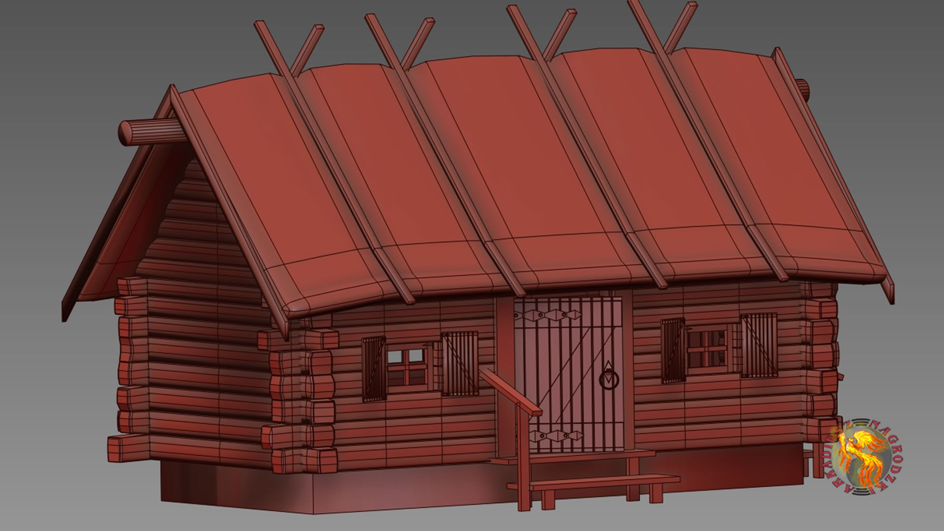 country cottage1 fbx Low-poly 3D model_2