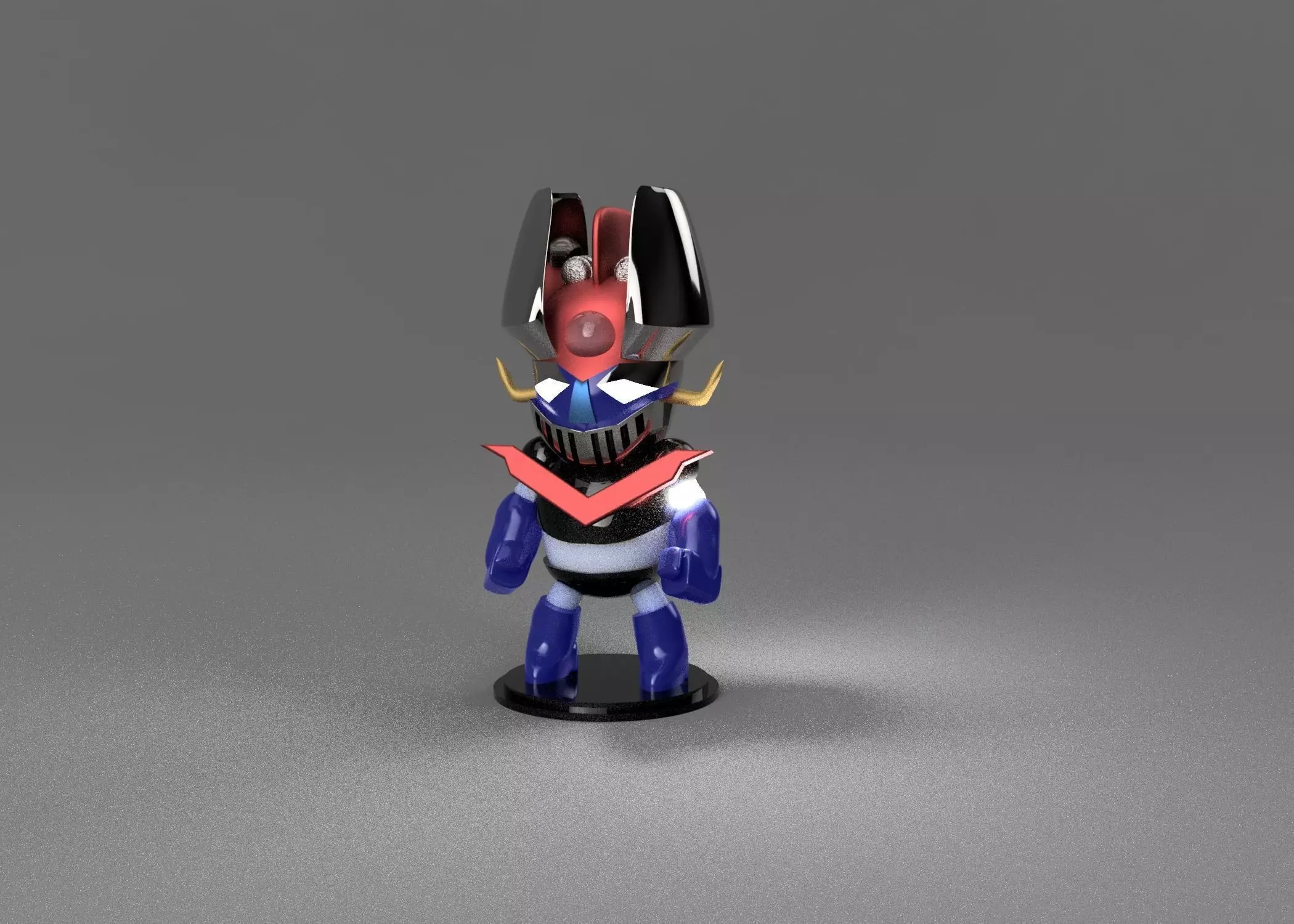 Mini - Mazinga mecha model 3d printable Free 3D print model
