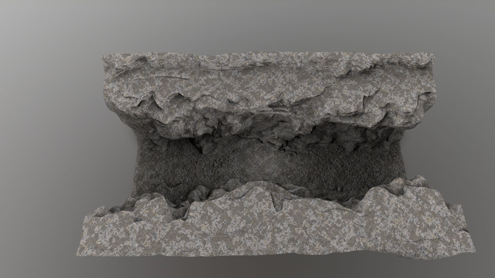 canyon 5 piece of rock Low-poly 3D model_7