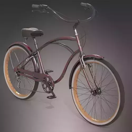 Realistic Cruiser Beach Bicycle 