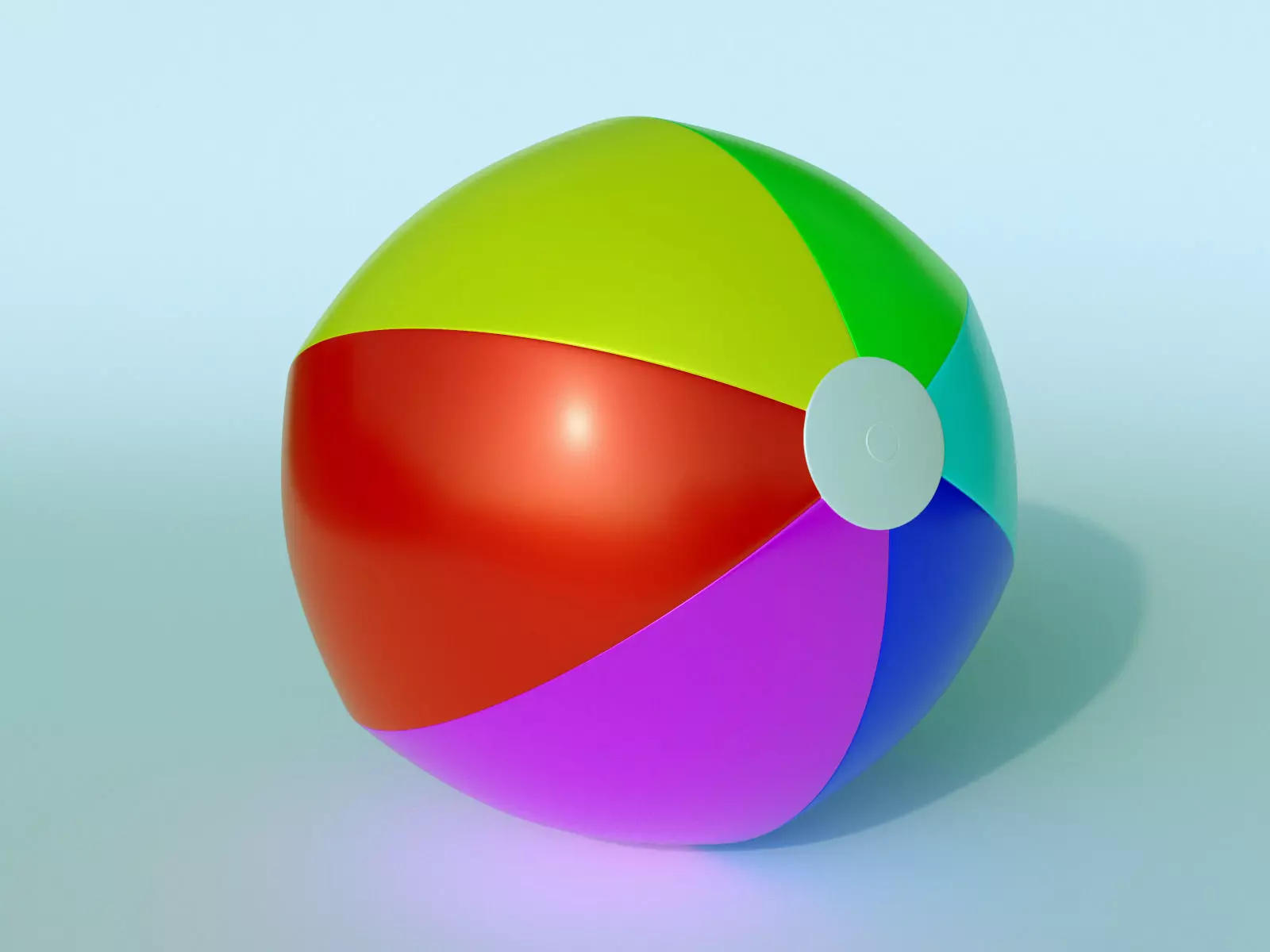 Beach Ball Inflatable Toy Free 3D model
