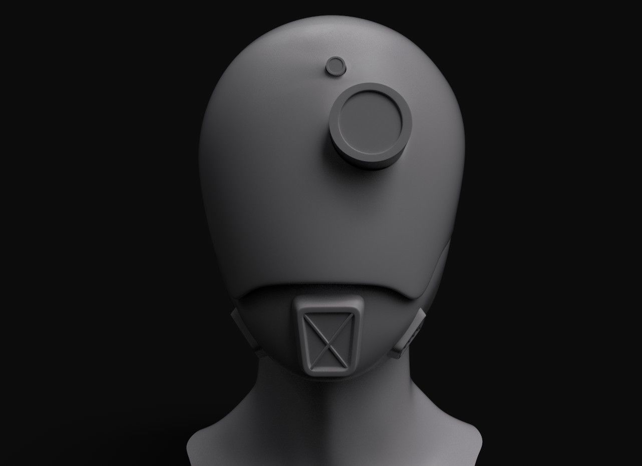 Hermit Drone Low-poly 3D model_5