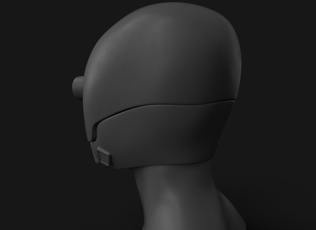 Hermit Drone Low-poly 3D model_13