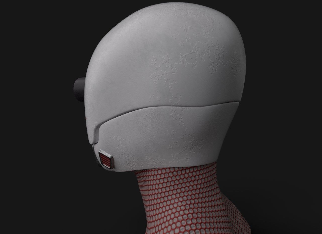 Hermit Drone Low-poly 3D model_12