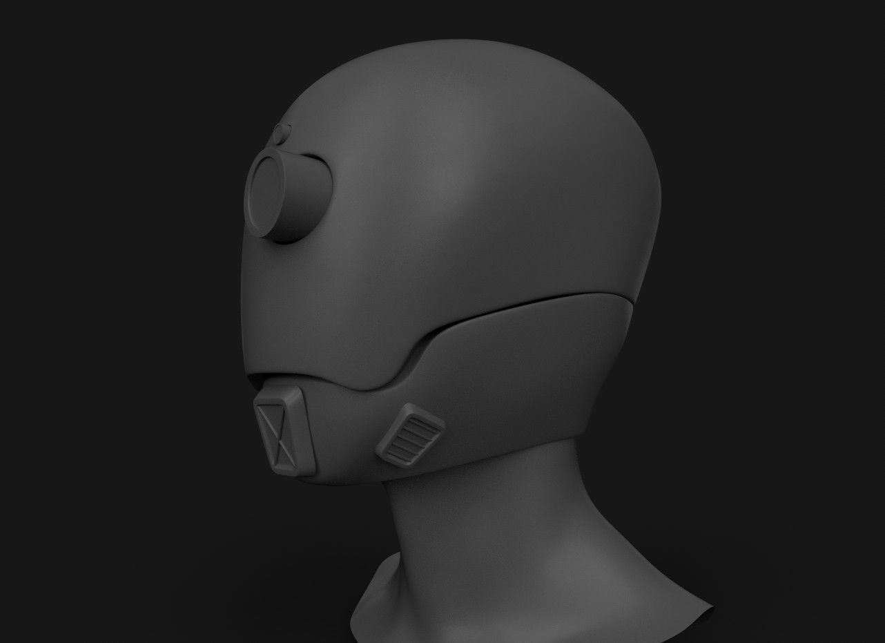 Hermit Drone Low-poly 3D model_11