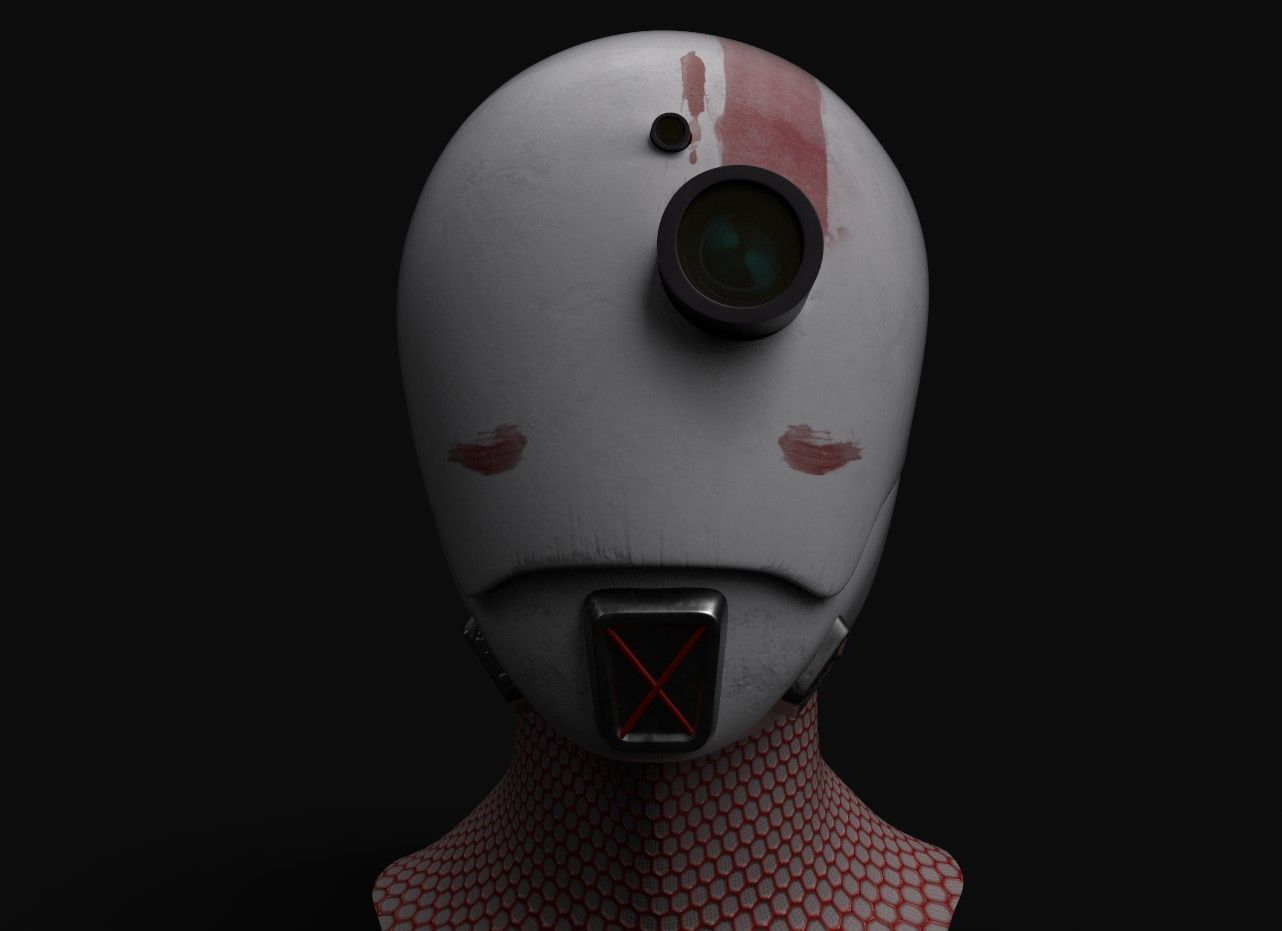 Hermit Drone Low-poly 3D model_4