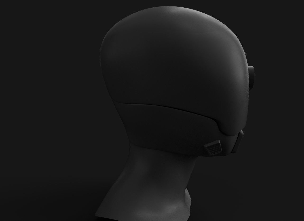 Hermit Drone Low-poly 3D model_15