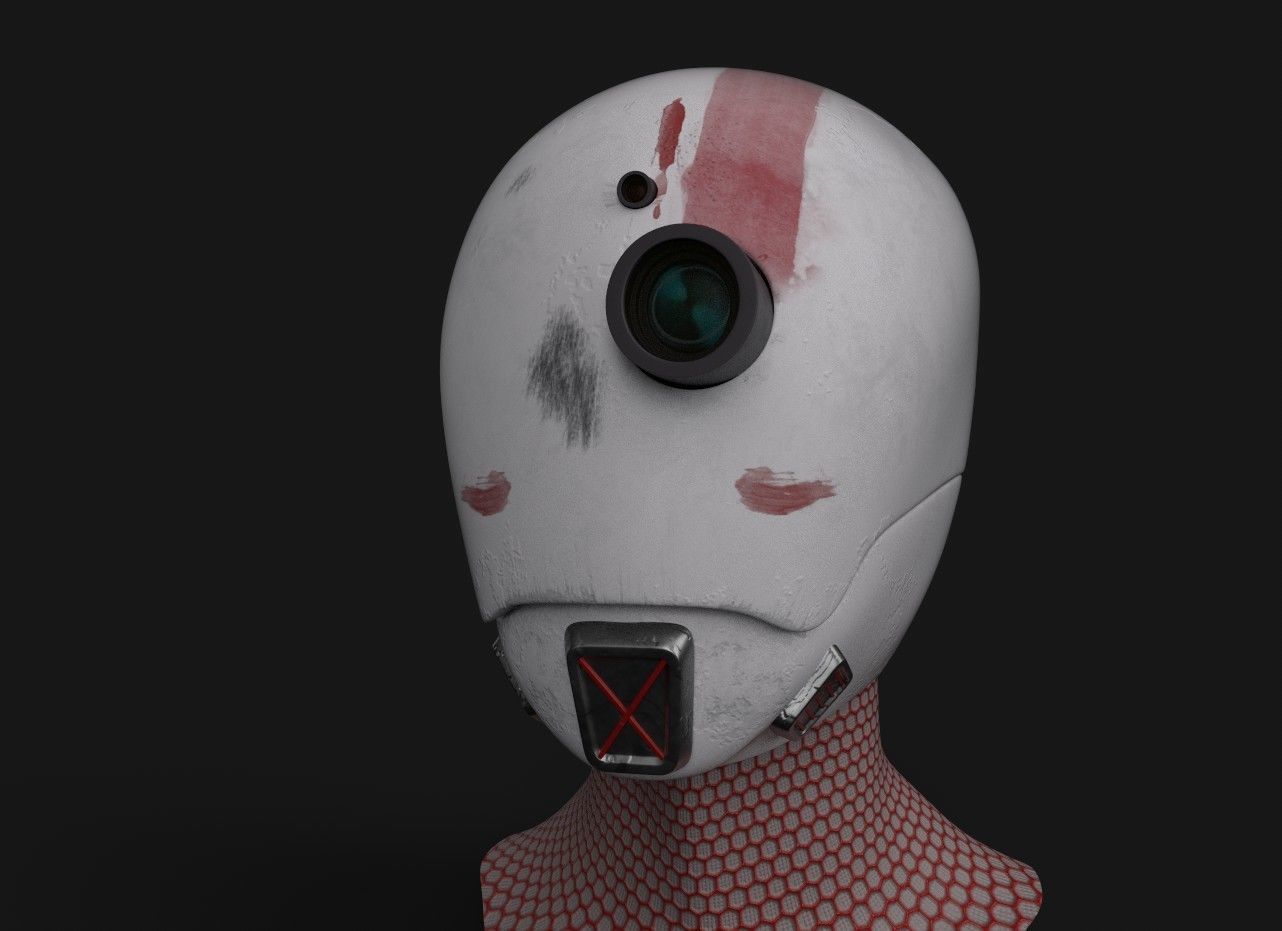 Hermit Drone Low-poly 3D model_8