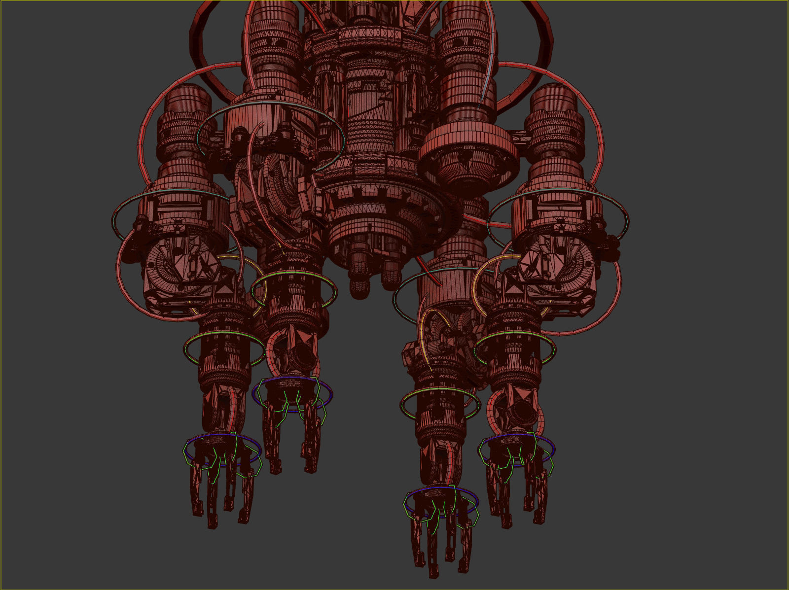 Assembly Robot Rigged 3D Model 3D model_23