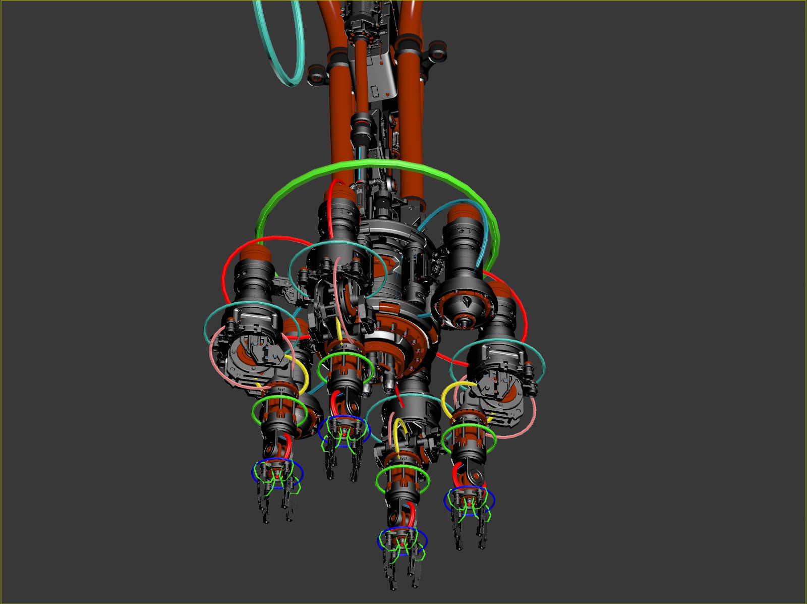 Assembly Robot Rigged 3D Model 3D model_18