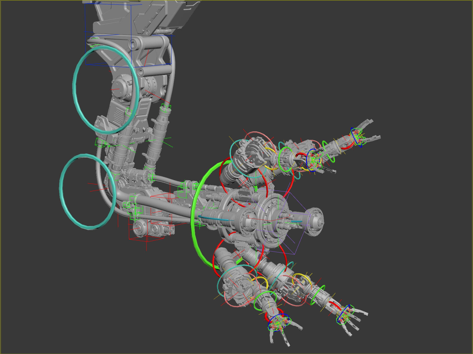 Assembly Robot Rigged 3D Model 3D model_12