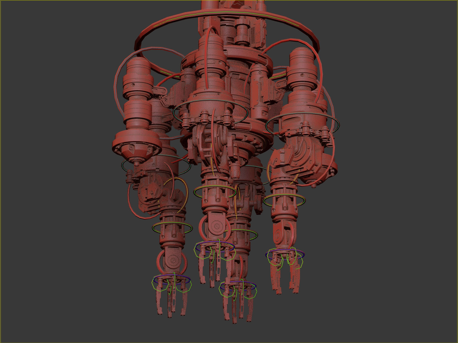 Assembly Robot Rigged 3D Model 3D model_22