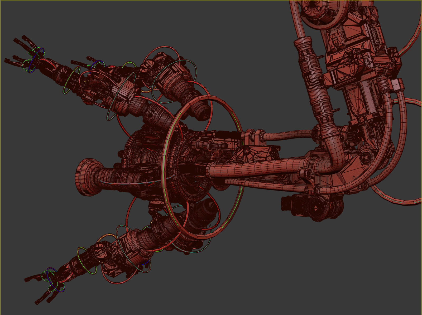 Assembly Robot Rigged 3D Model 3D model_21