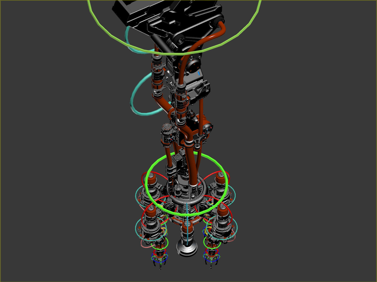 Assembly Robot Rigged 3D Model 3D model_13