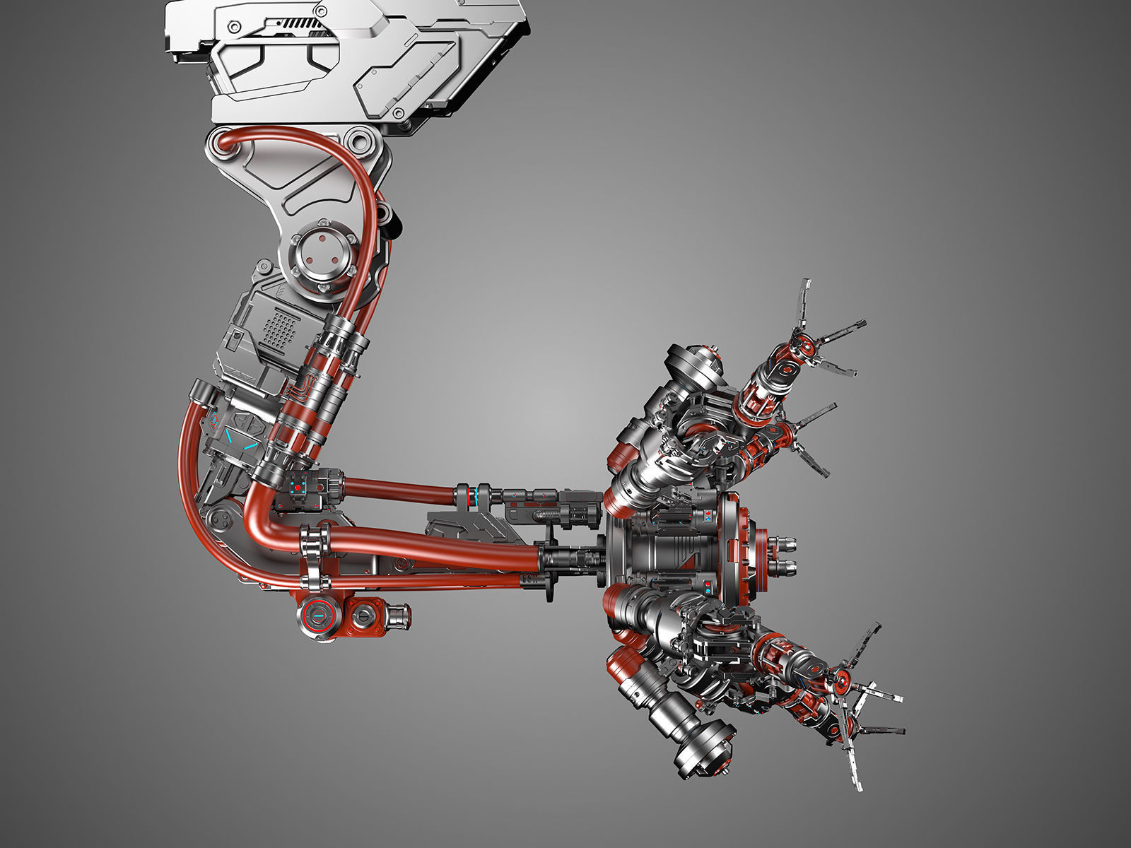 Assembly Robot Rigged 3D Model 3D model_4