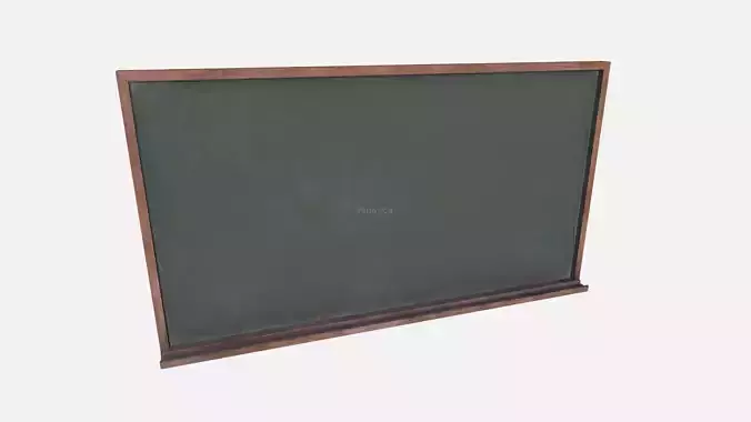 Wall Green Black Color Chalkboard 4K PBR Textures Game-Ready Low-poly 3D model
