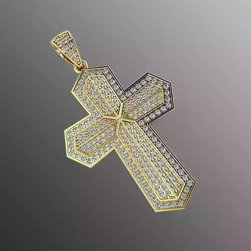 Pendant od 7 cross 3D print model