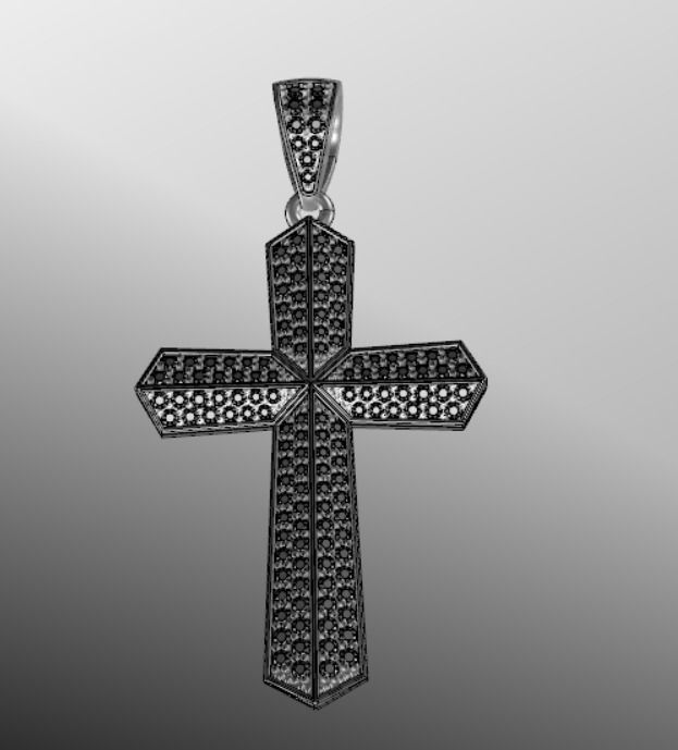 Pendant od 7 cross 3D print model_15
