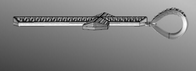 Pendant od 7 cross 3D print model_16