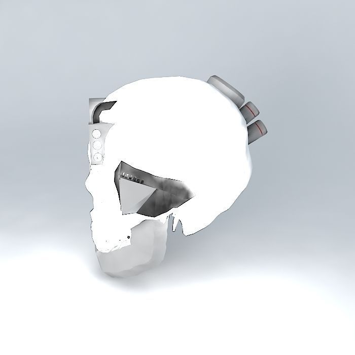 Robot skull Free 3D model_2