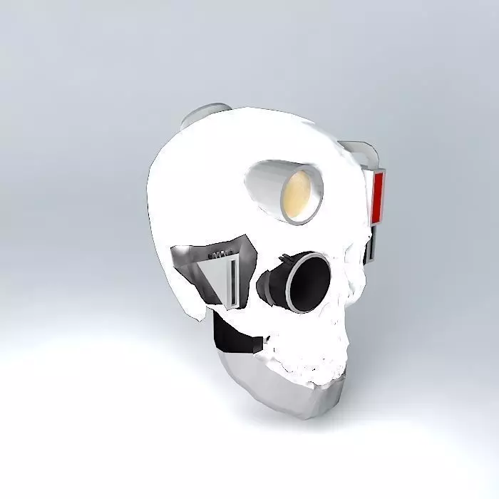 Robot skull Free 3D model_0