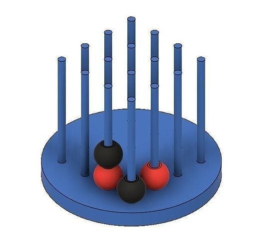 4x4x4 Connect Tabletop Game 3D print model