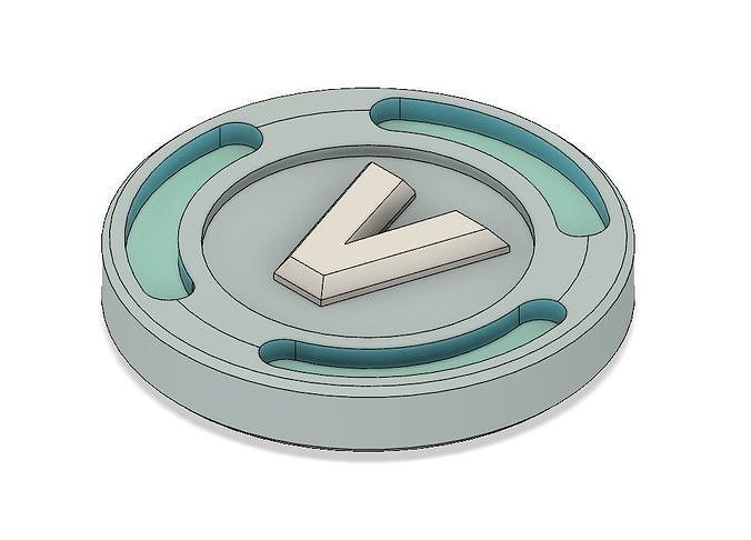 V-Bucks Coin Model 3D print model