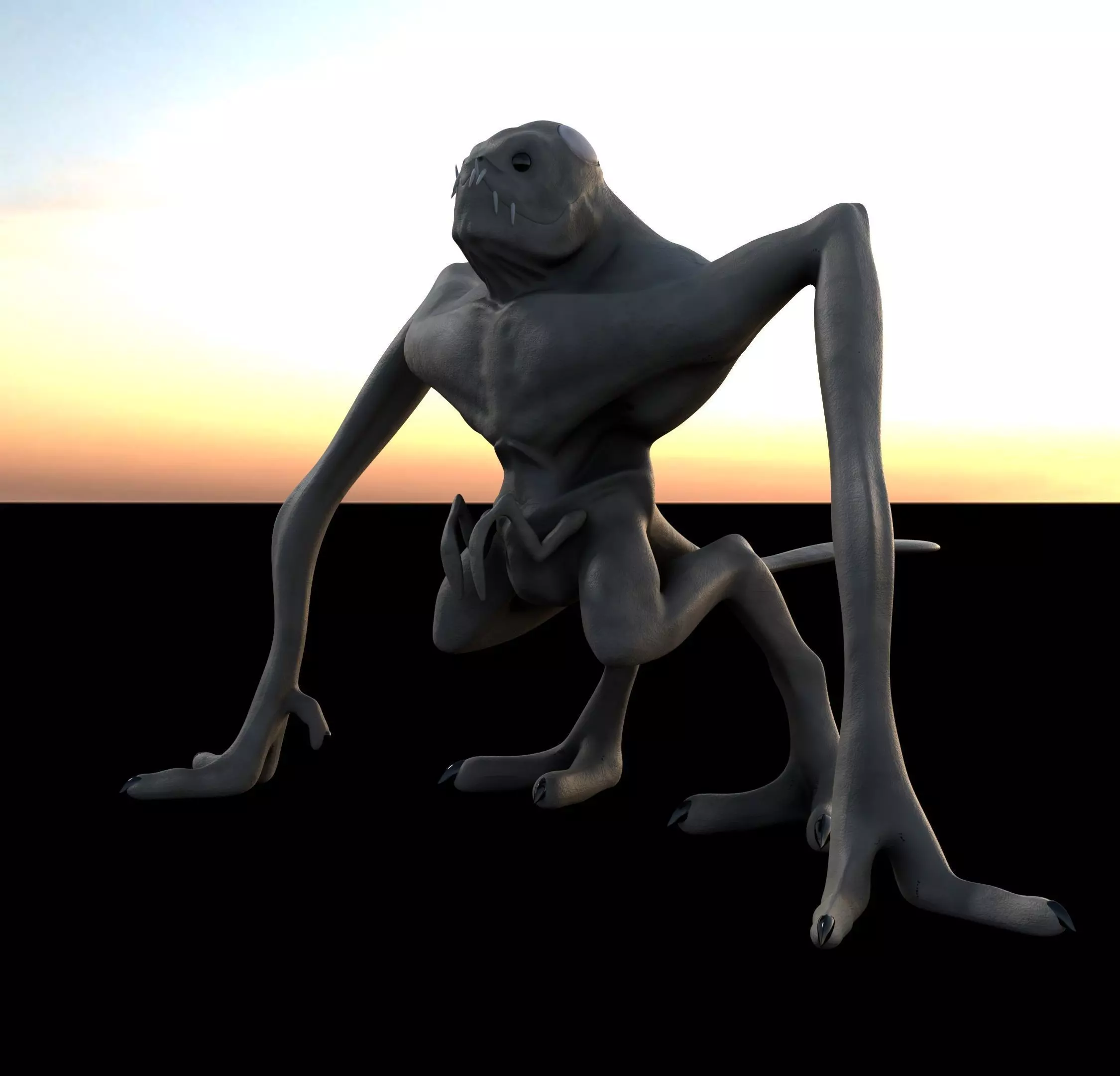 Cloverfield Monster - 3D Model Low-poly 3D model